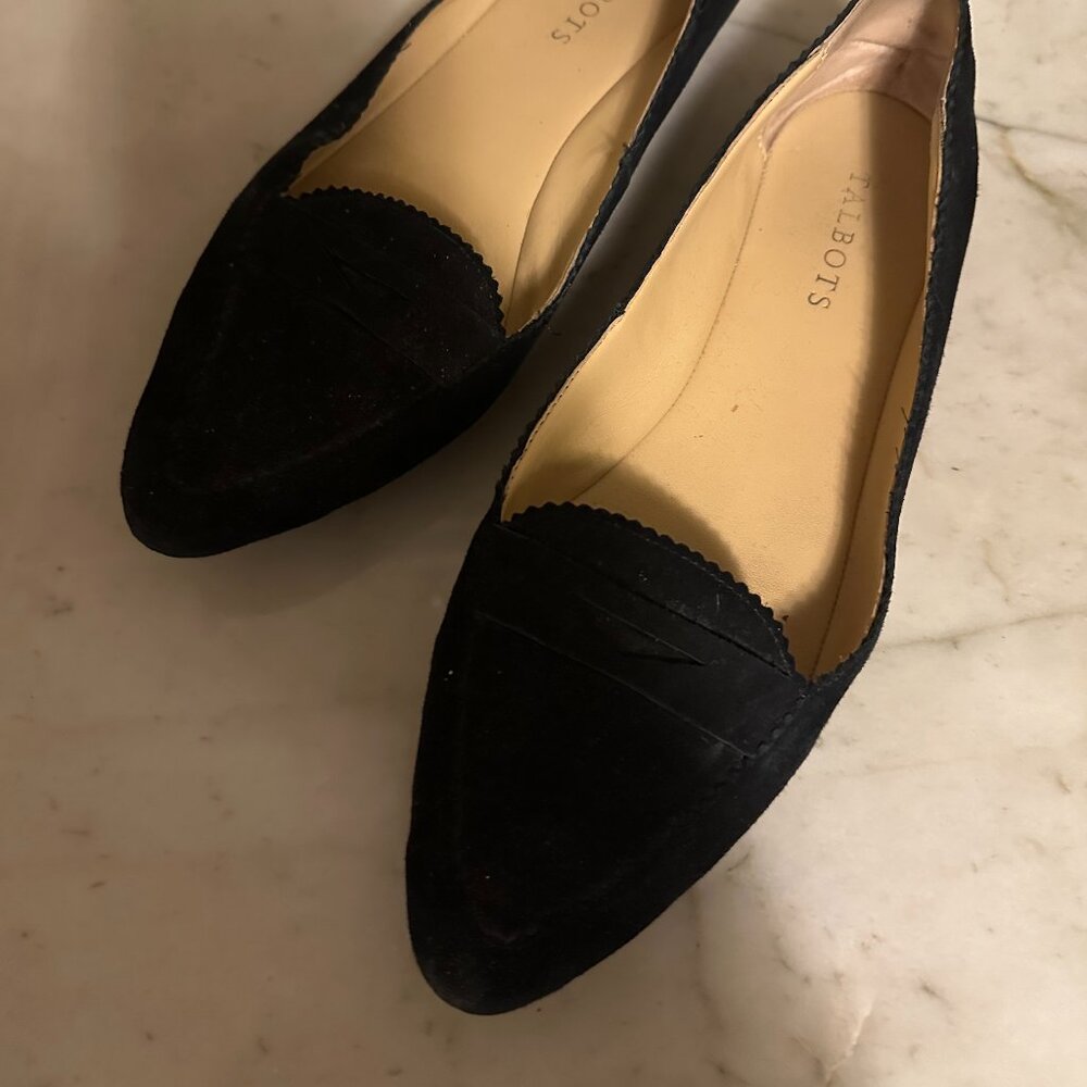 Black Suede Flats
